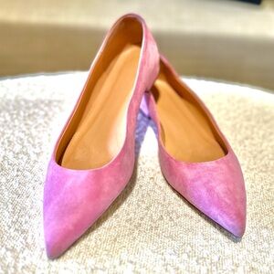 J Crew women’s pink suede flats